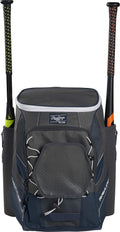 Rawlings IMPULSE Baseball & Softball Backpack Equipment Bag – Navy