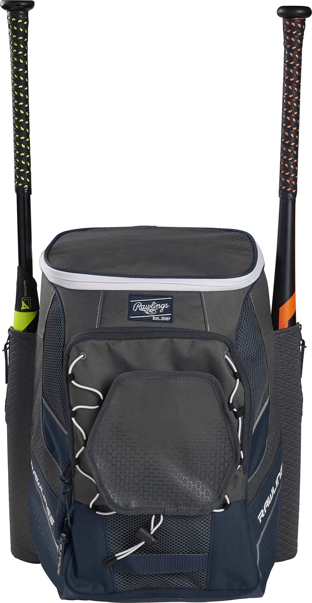 Rawlings IMPULSE Baseball & Softball Backpack Equipment Bag – Navy