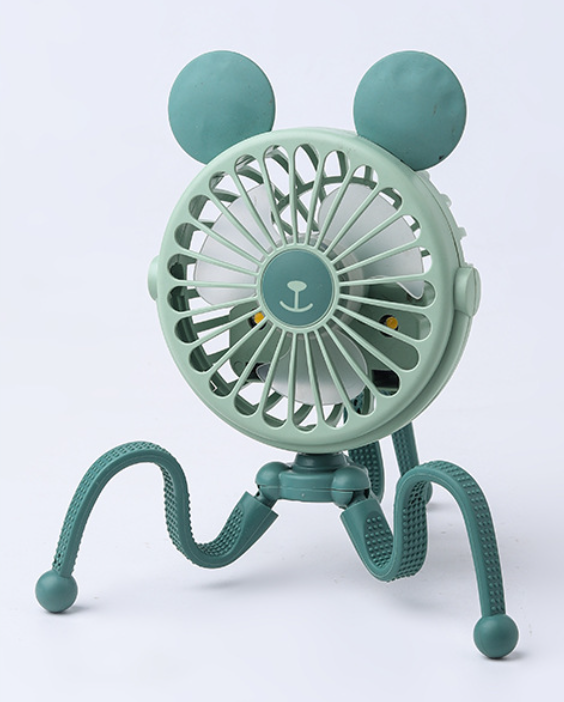 G9 Octopus-Shaped Clip-On Baby Stroller USB Fan