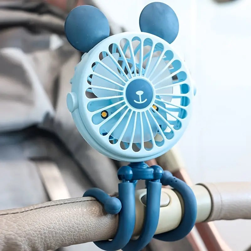 G9 Octopus-Shaped Clip-On Baby Stroller USB Fan